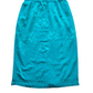 Vintage Peer Gynt Green Satin Floral Midi Skirt | Size 12