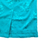 Vintage Peer Gynt Green Satin Floral Midi Skirt | Size 12