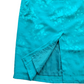 Vintage Peer Gynt Green Satin Floral Midi Skirt | Size 12
