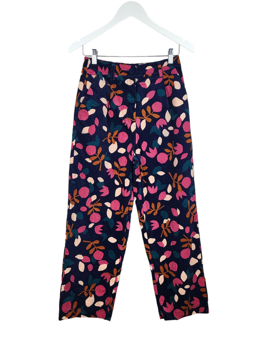 Vibrant Print Corduroy Pant, front