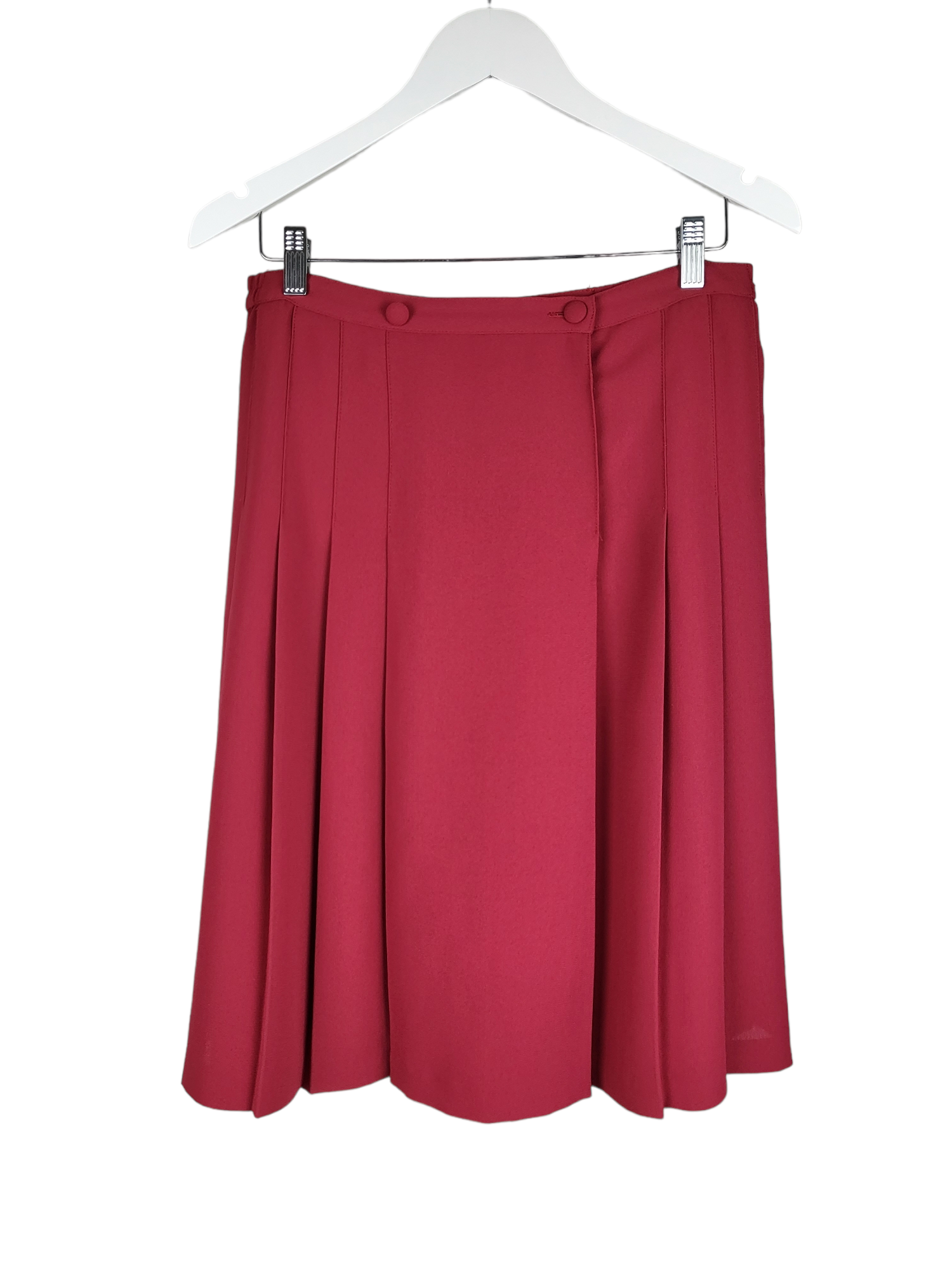 Retro pink pleated skirt on sale